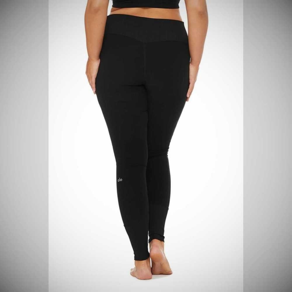 Leggins Alo Yoga High-Cintura Alosoft Lounge Mujer Negros | MX-72CZGV