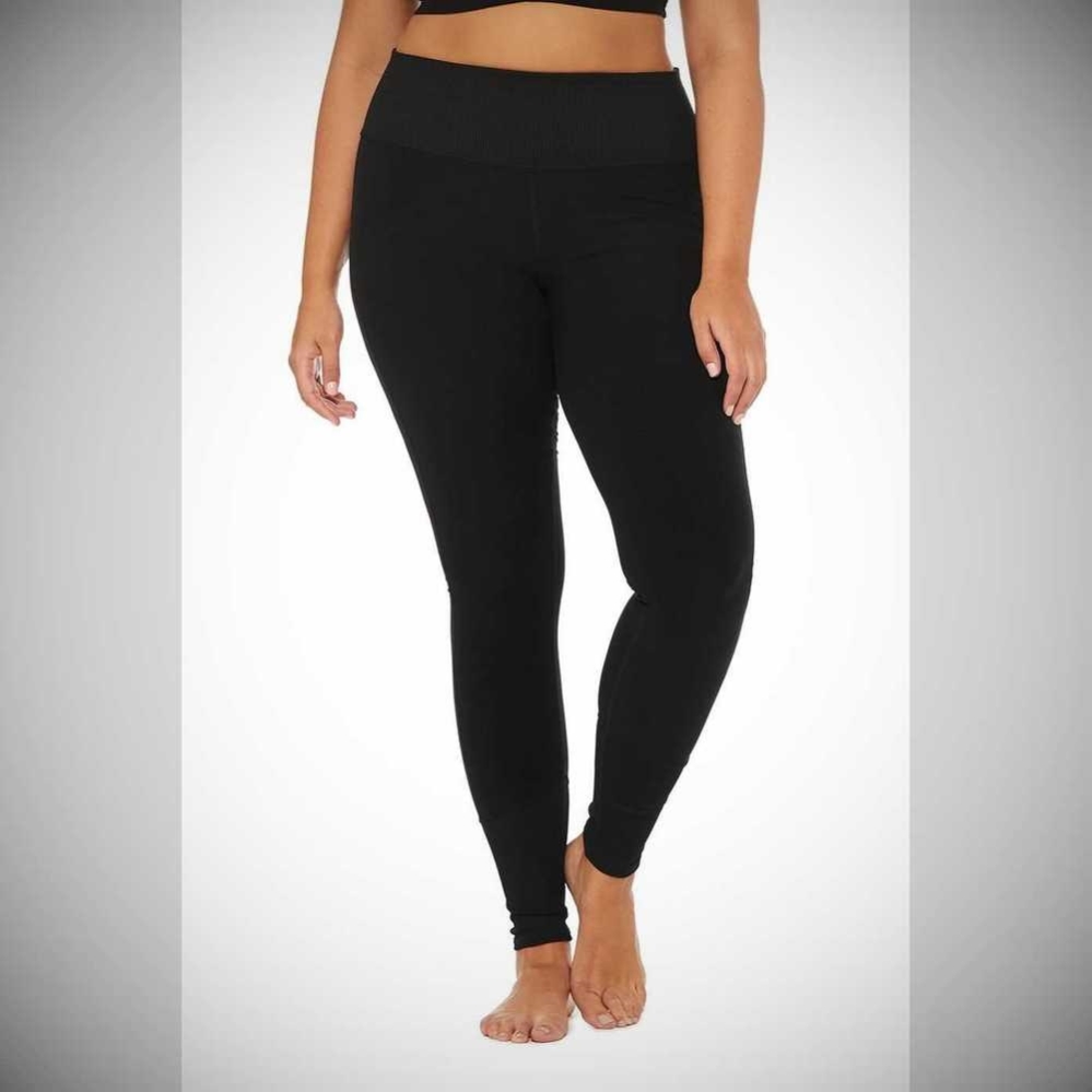 Leggins Alo Yoga High-Cintura Alosoft Lounge Mujer Negros | MX-72CZGV