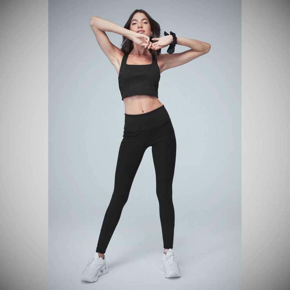 Leggins Alo Yoga High-Cintura Alosoft Lounge Mujer Negros | MX-72CZGV