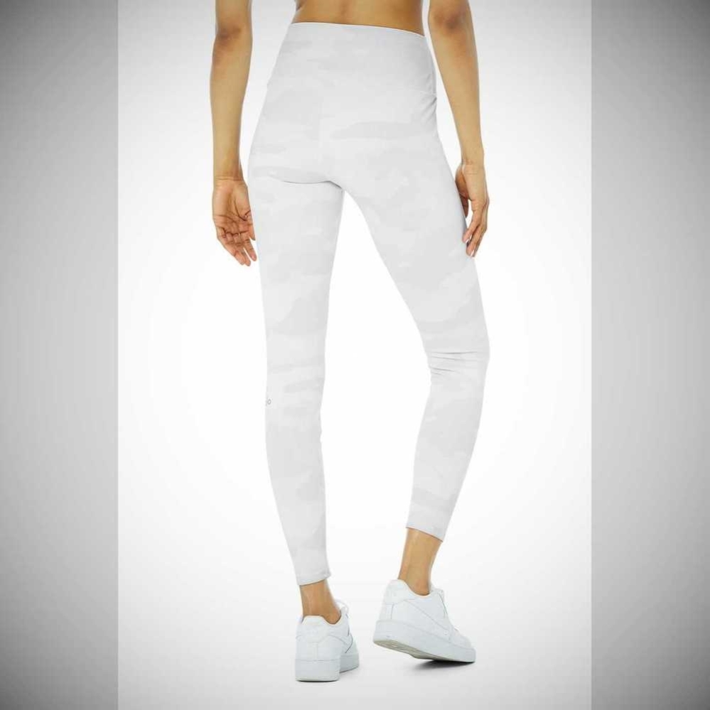 Leggins Alo Yoga High-Cintura Camo Vapor Mujer Blancos | MX-54QYTA