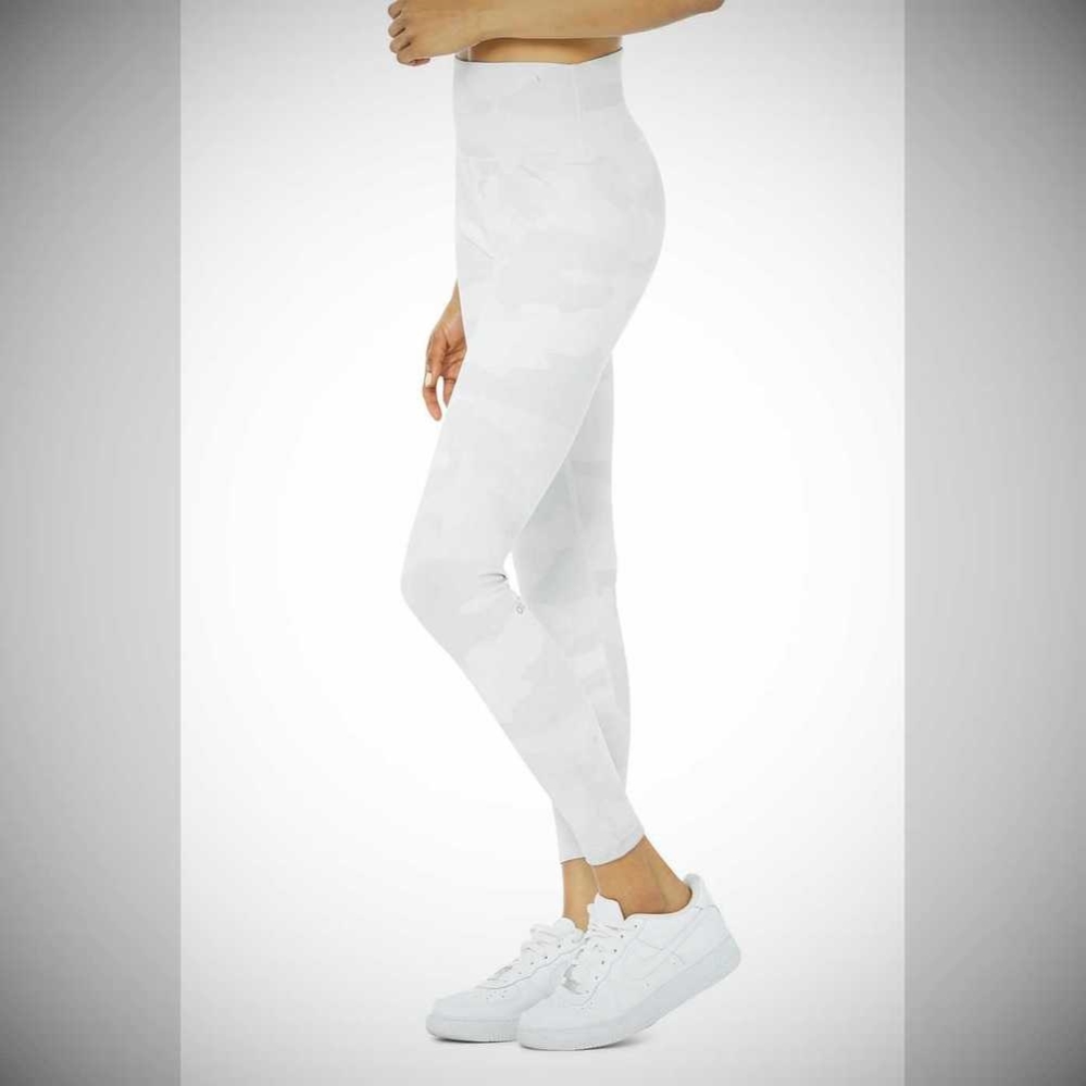 Leggins Alo Yoga High-Cintura Camo Vapor Mujer Blancos | MX-54QYTA