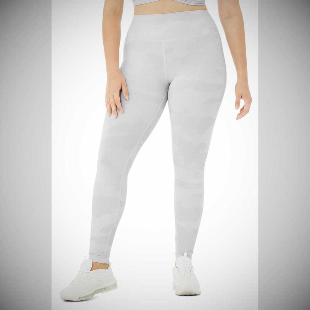 Leggins Alo Yoga High-Cintura Camo Vapor Mujer Blancos | MX-54QYTA