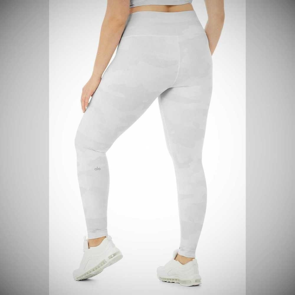 Leggins Alo Yoga High-Cintura Camo Vapor Mujer Blancos | MX-54QYTA