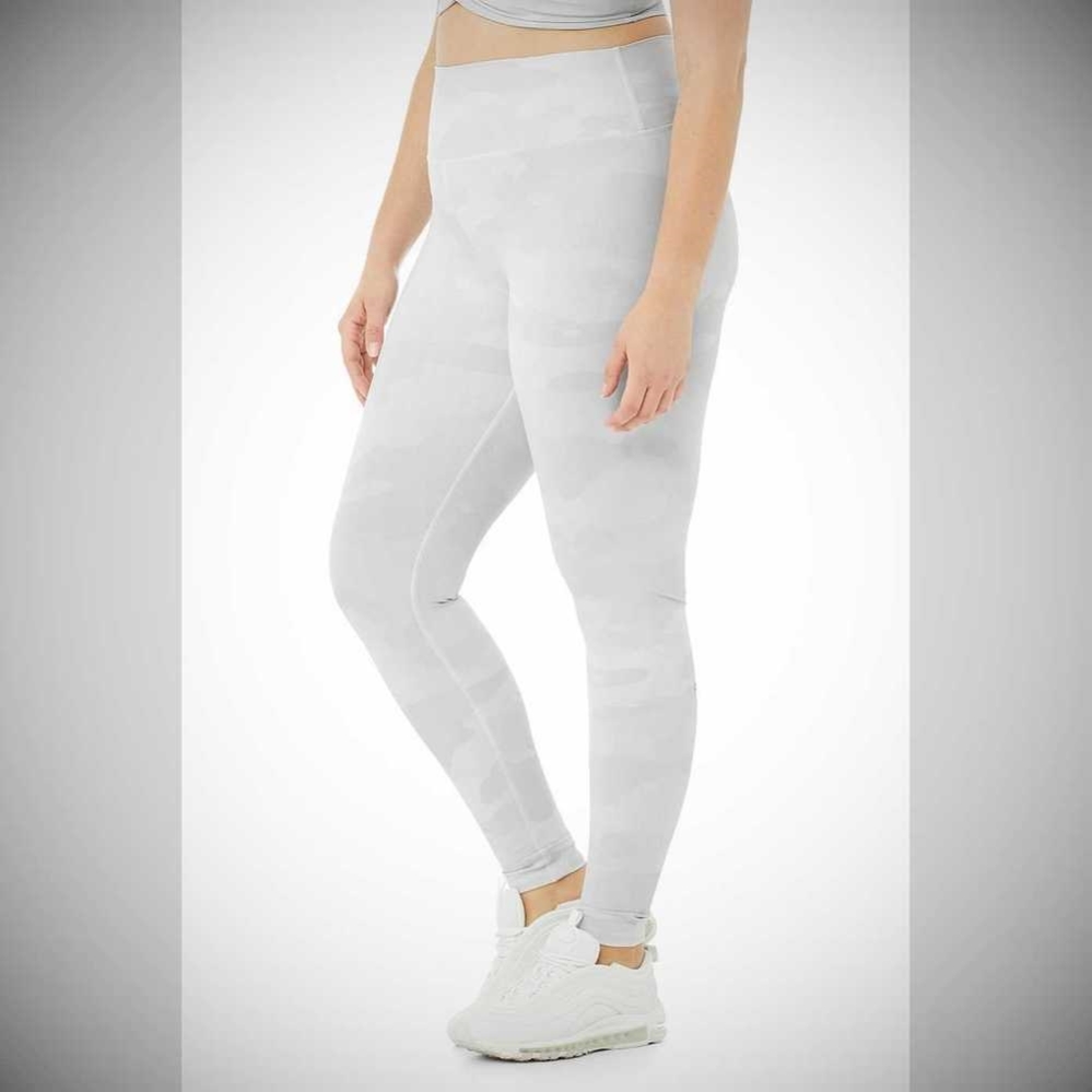 Leggins Alo Yoga High-Cintura Camo Vapor Mujer Blancos | MX-54QYTA