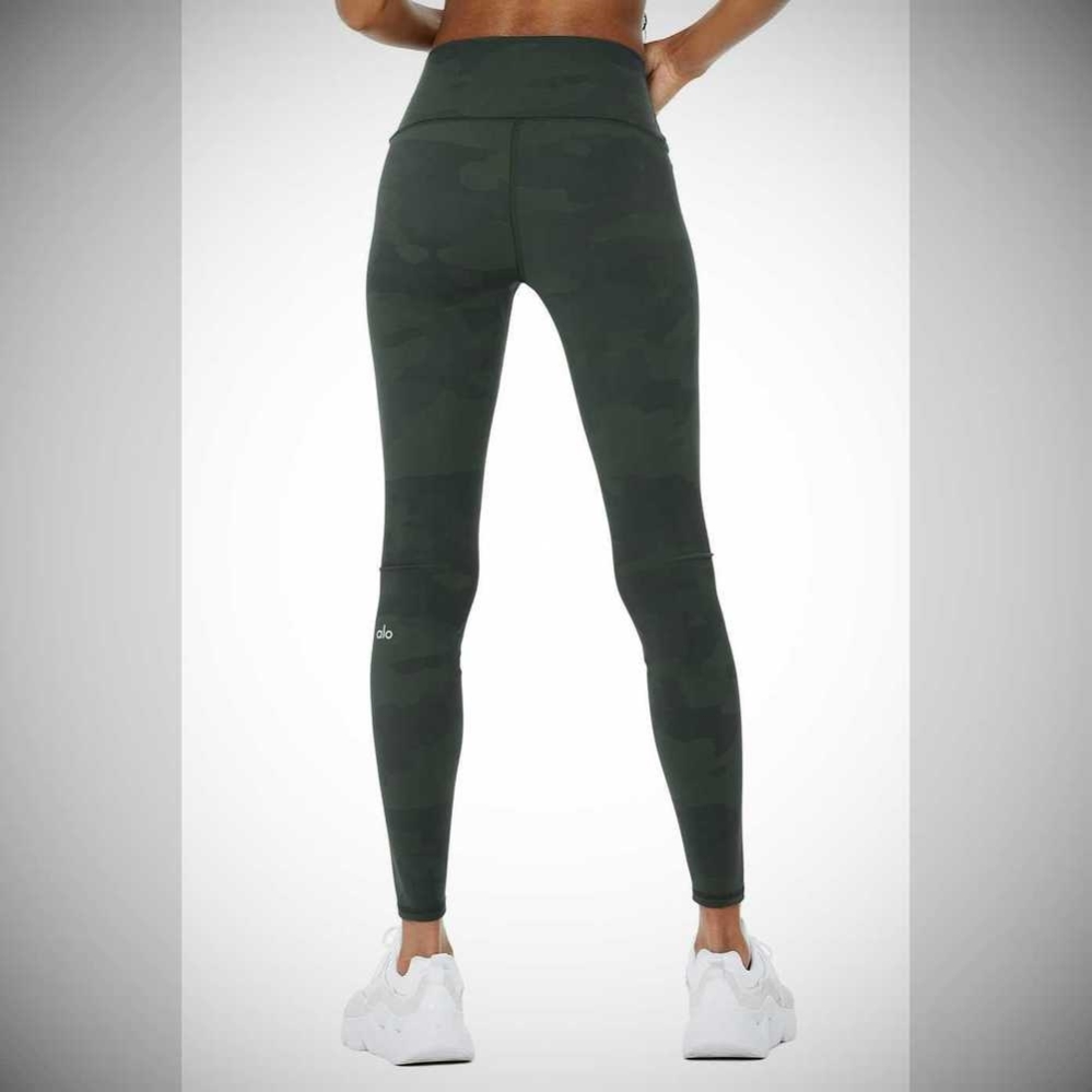 Leggins Alo Yoga High-Cintura Camo Vapor Mujer Verdes | MX-79SLKB