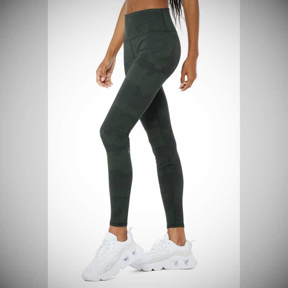 Leggins Alo Yoga High-Cintura Camo Vapor Mujer Verdes | MX-79SLKB