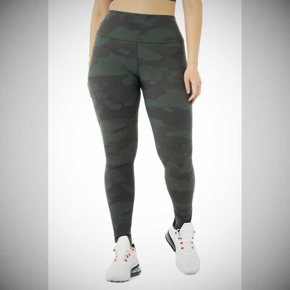 Leggins Alo Yoga High-Cintura Camo Vapor Mujer Verdes | MX-79SLKB