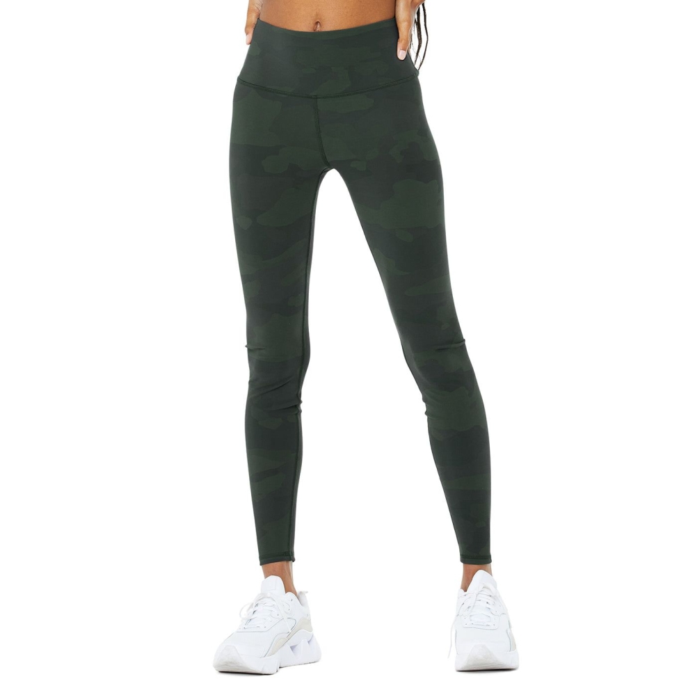 Leggins Alo Yoga High-Cintura Camo Vapor Mujer Verdes | MX-79SLKB