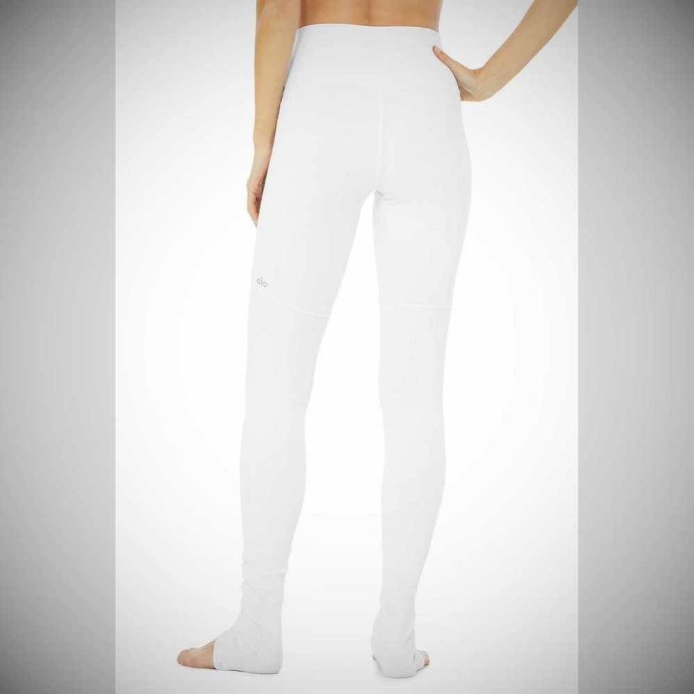 Leggins Alo Yoga High-Cintura Goddess Mujer Blancos | MX-64NOUZ