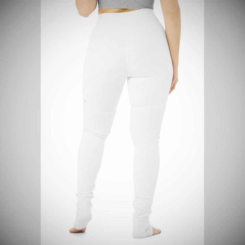 Leggins Alo Yoga High-Cintura Goddess Mujer Blancos | MX-64NOUZ