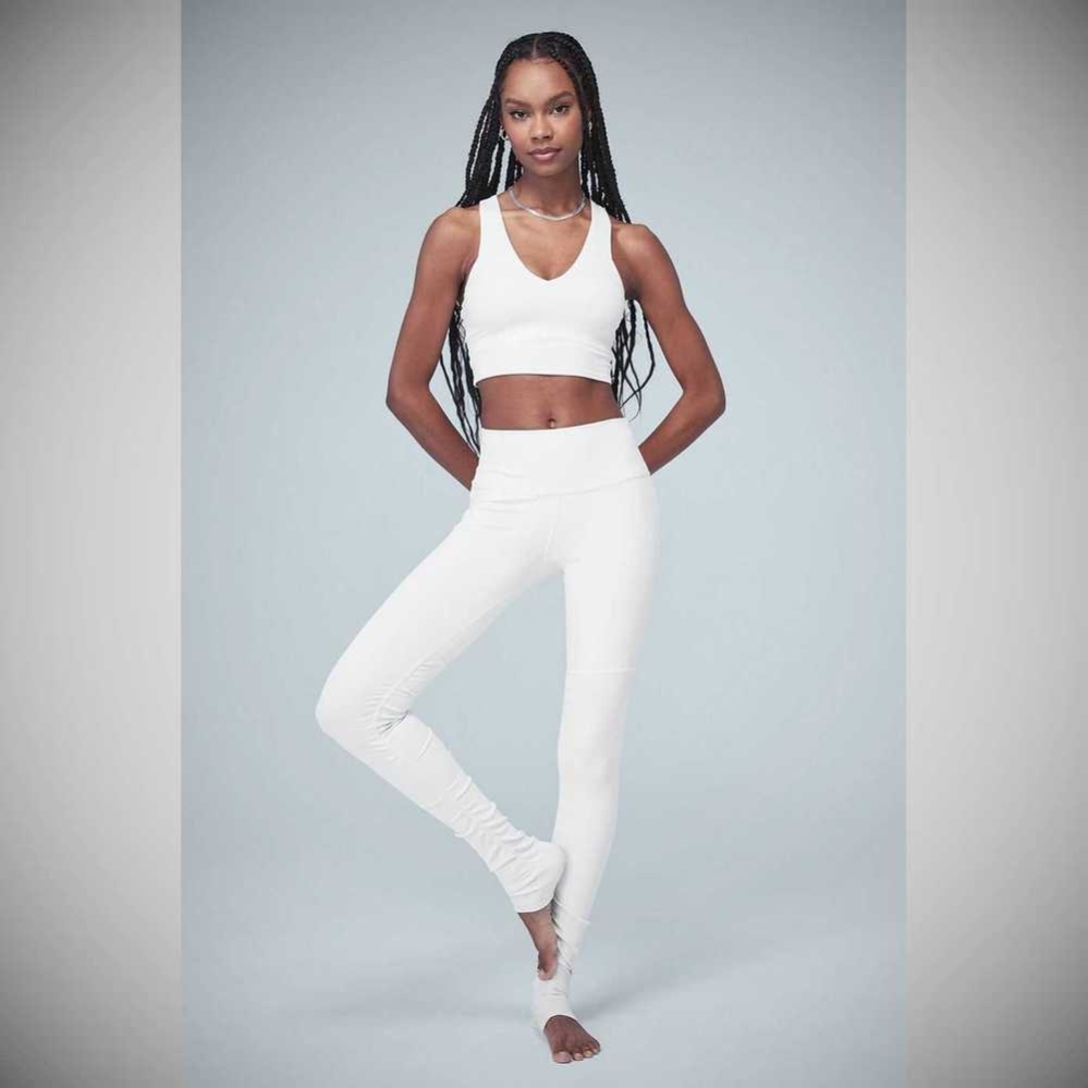 Leggins Alo Yoga High-Cintura Goddess Mujer Blancos | MX-64NOUZ