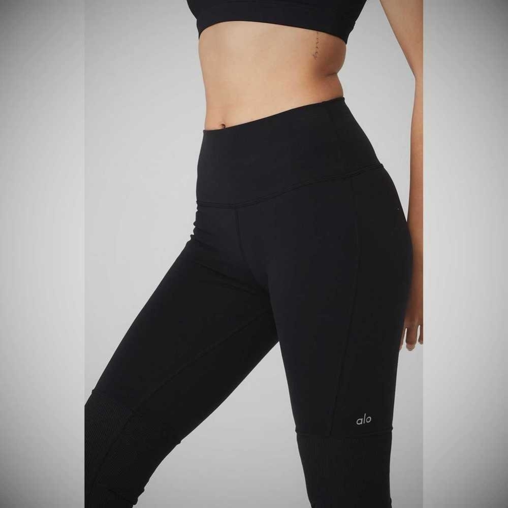 Leggins Alo Yoga High-Cintura Goddess Mujer Negros | MX-79OWSF