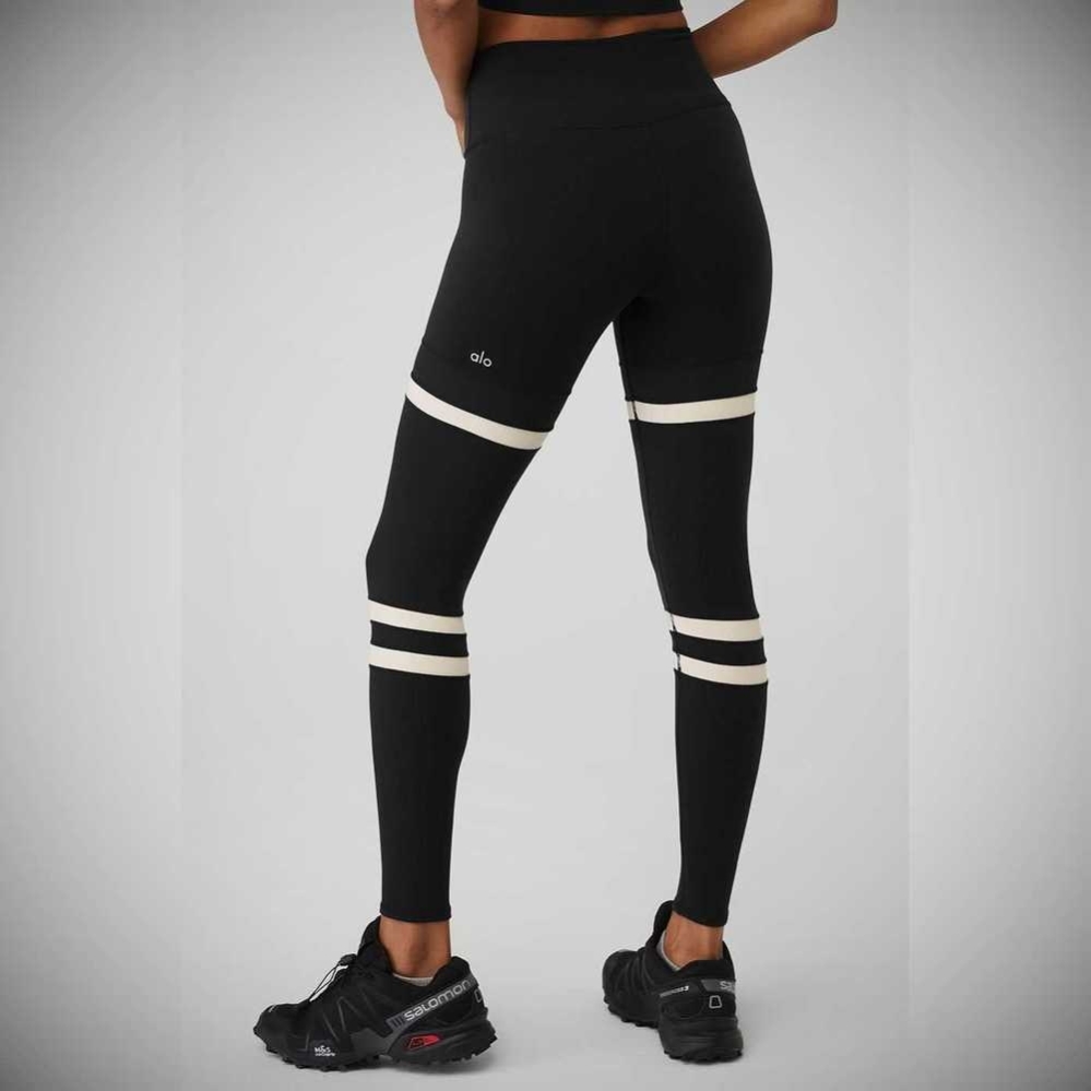 Leggins Alo Yoga High-Cintura Legit Mujer Negros Beige | MX-51GJIC