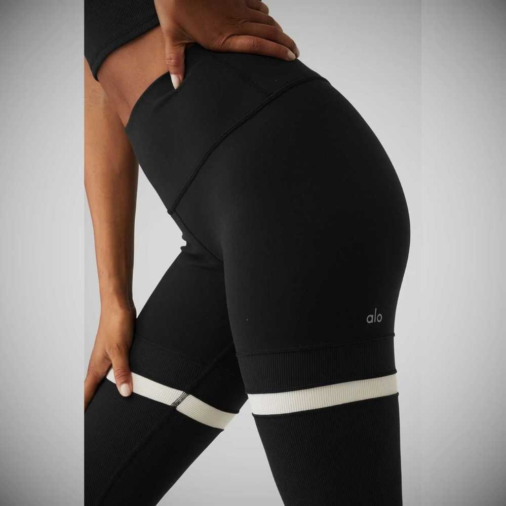 Leggins Alo Yoga High-Cintura Legit Mujer Negros Beige | MX-51GJIC