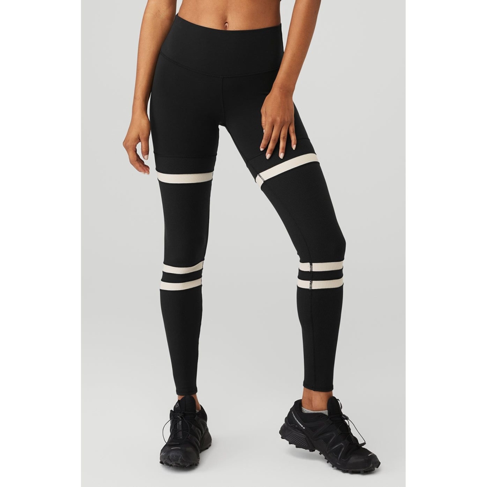 Leggins Alo Yoga High-Cintura Legit Mujer Negros Beige | MX-51GJIC