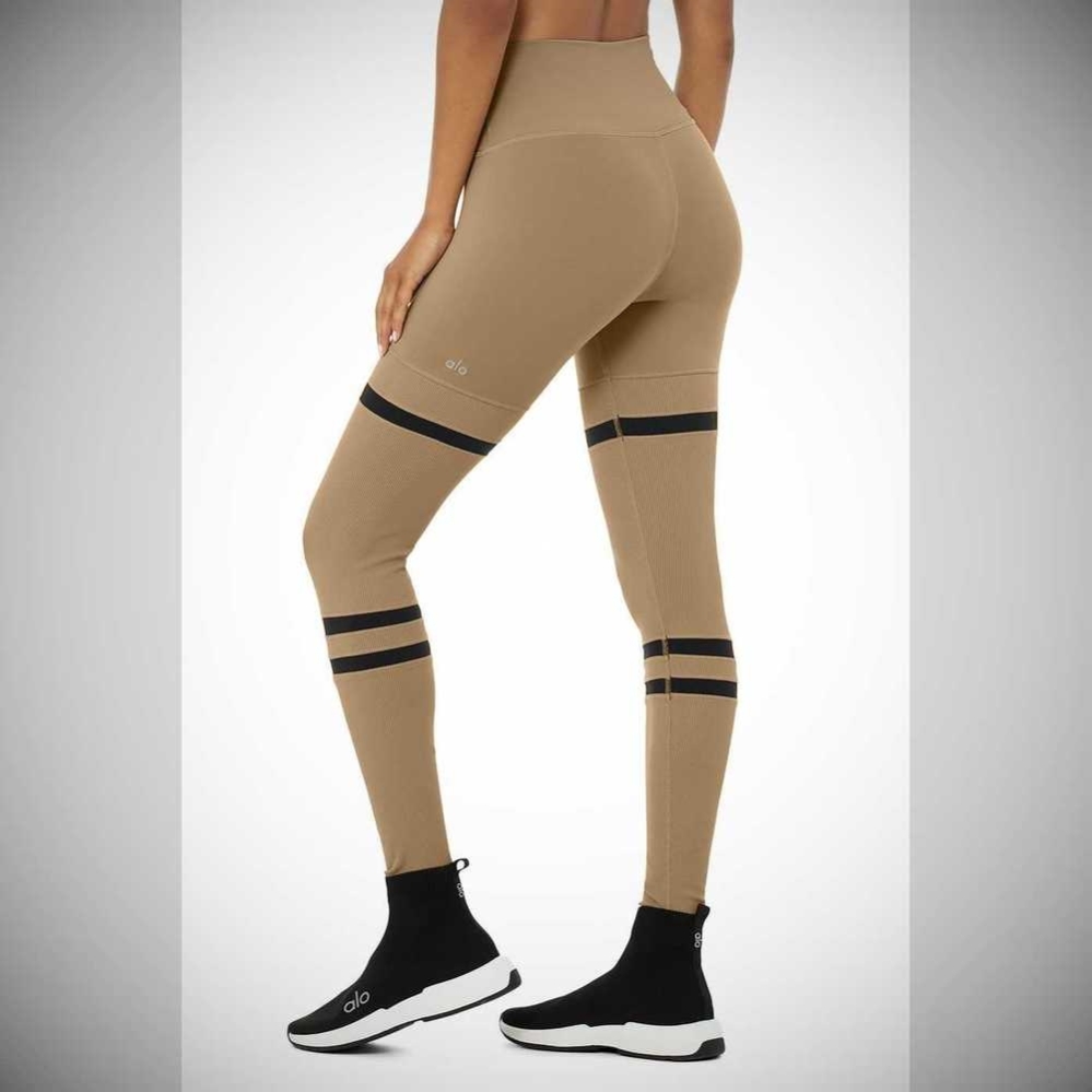 Leggins Alo Yoga High-Cintura Legit Mujer Marrom Negros | MX-81WYOD