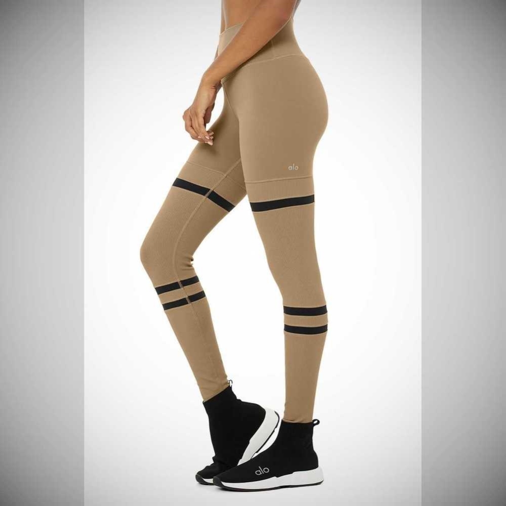 Leggins Alo Yoga High-Cintura Legit Mujer Marrom Negros | MX-81WYOD