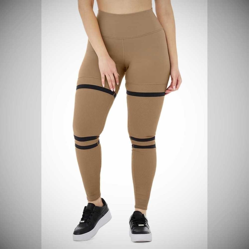 Leggins Alo Yoga High-Cintura Legit Mujer Marrom Negros | MX-81WYOD