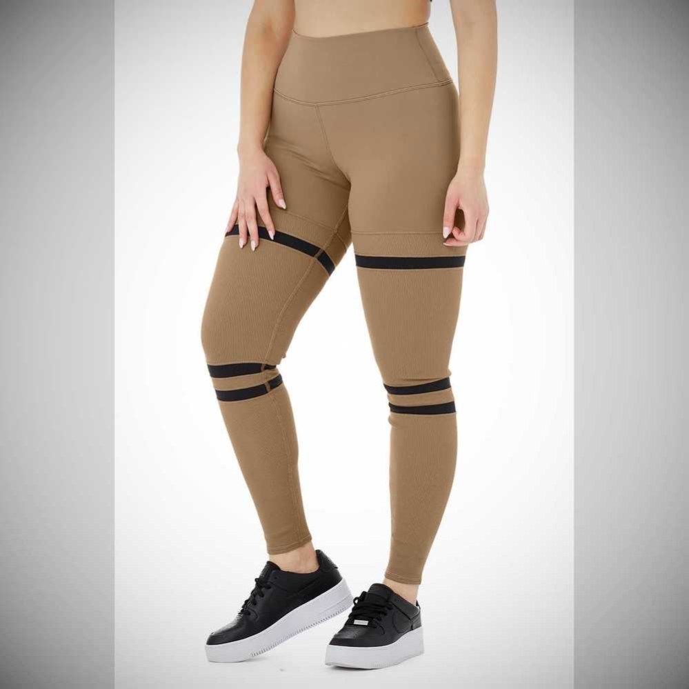 Leggins Alo Yoga High-Cintura Legit Mujer Marrom Negros | MX-81WYOD