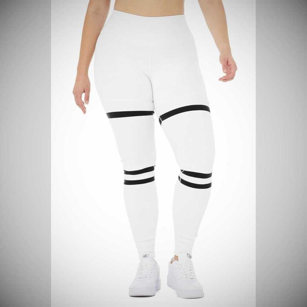 Leggins Alo Yoga High-Cintura Legit Mujer Blancos Negros | MX-93GVHB