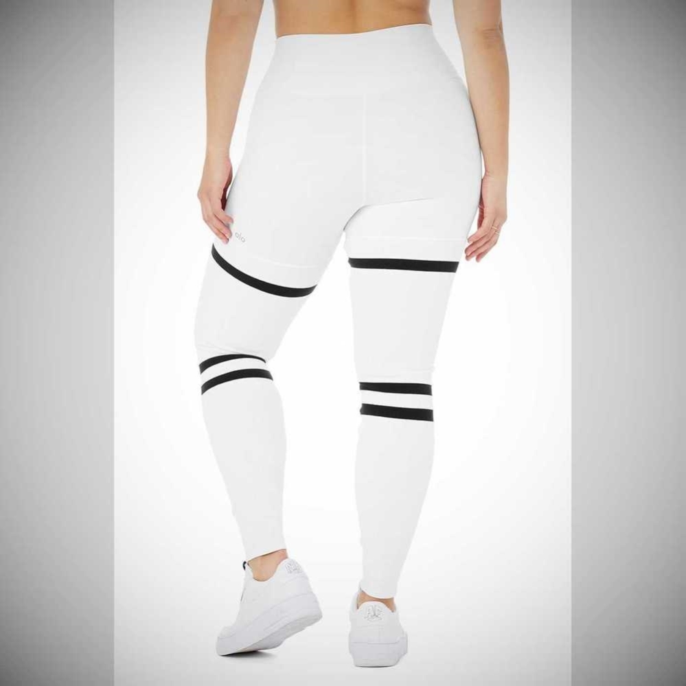 Leggins Alo Yoga High-Cintura Legit Mujer Blancos Negros | MX-93GVHB