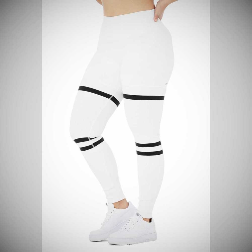 Leggins Alo Yoga High-Cintura Legit Mujer Blancos Negros | MX-93GVHB