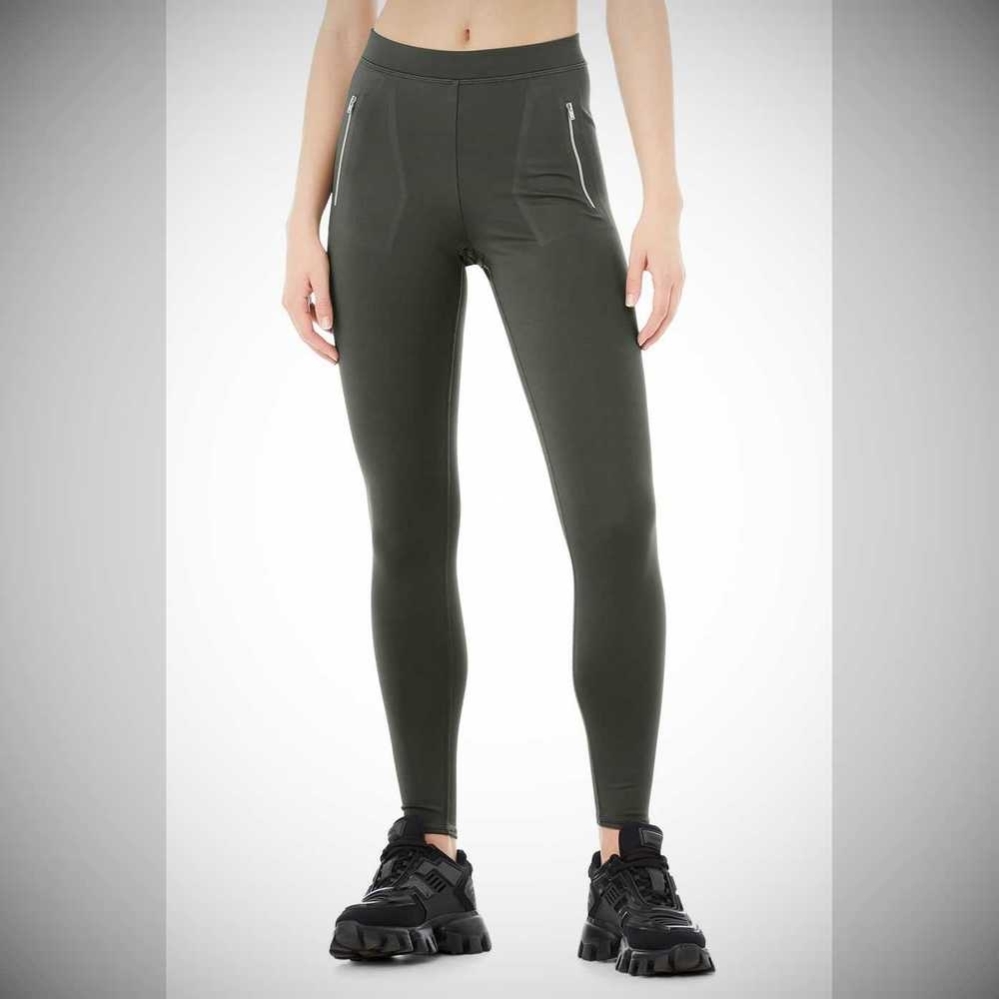 Leggins Alo Yoga High-Cintura Thrill Seeker Mujer Verdes Oscuro | MX-60ZEVW