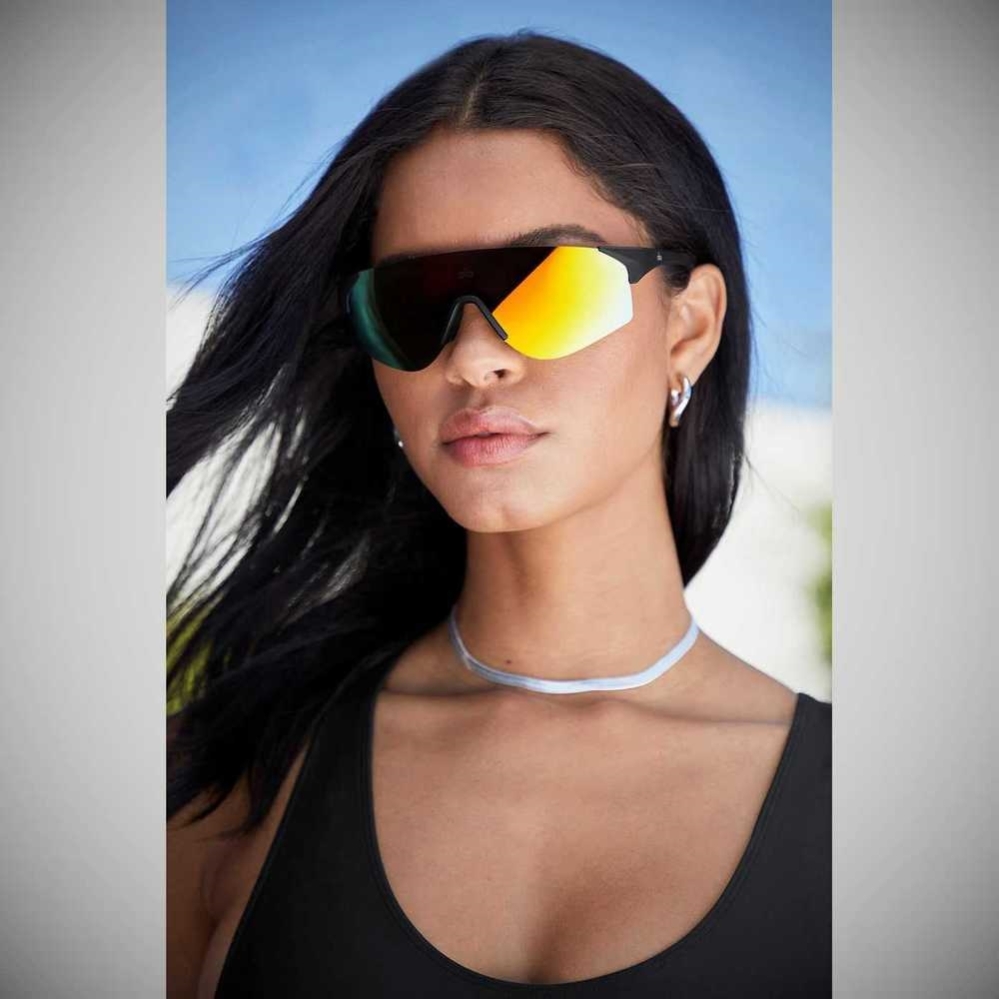 Lentes De Sol Alo Yoga Speed Hombre Naranjas Negros | MX-59FGSE