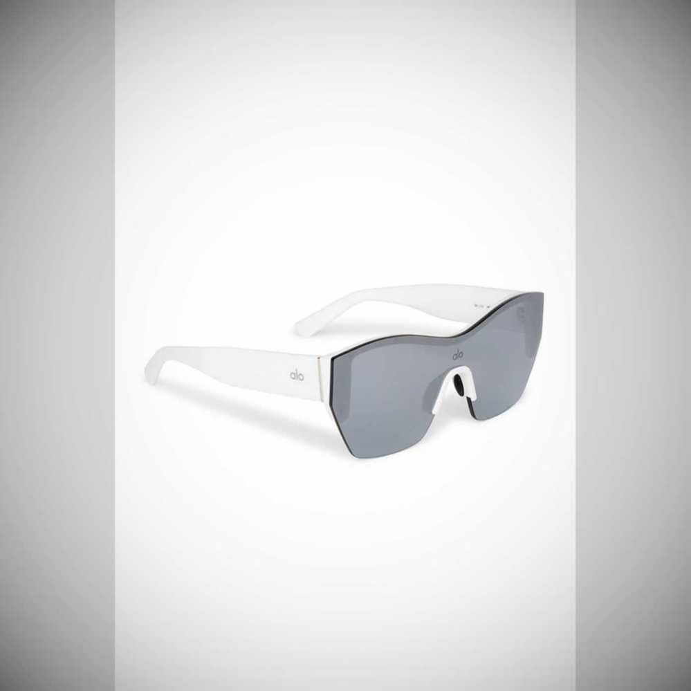 Lentes De Sol Alo Yoga Stunner Hombre Blancos | MX-06GVAJ