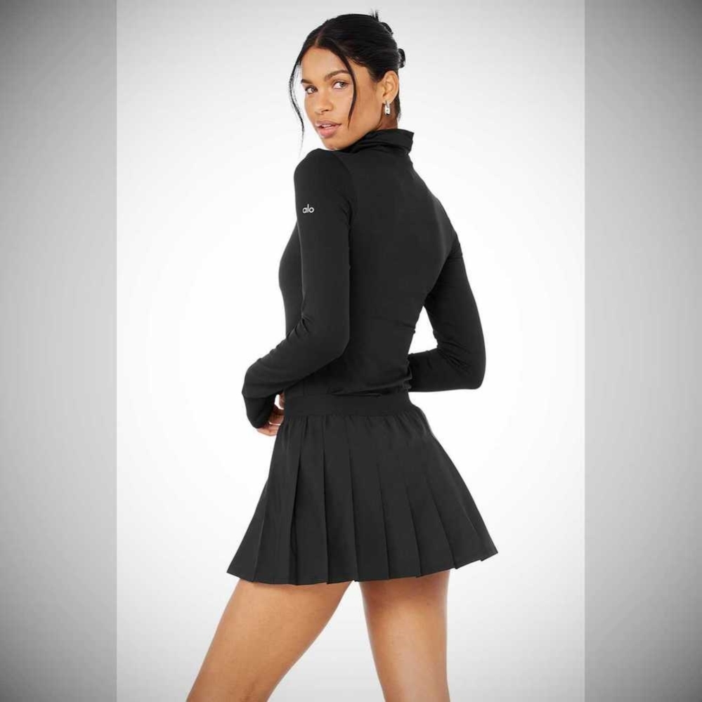 Long Sleeve Alo Yoga Alosoft Protection Turtleneck Mujer Negros | MX-18JVIS