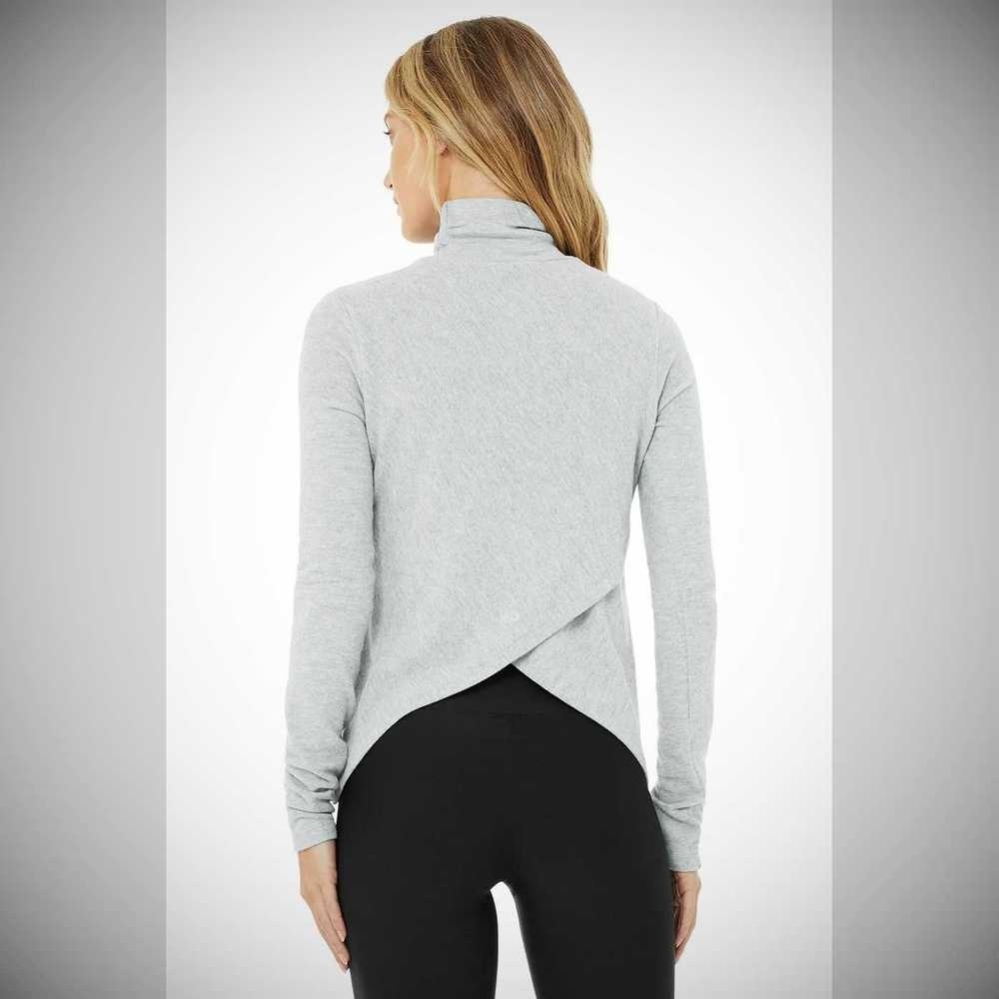 Long Sleeve Alo Yoga Embrace Mujer Grises | MX-12NVKO