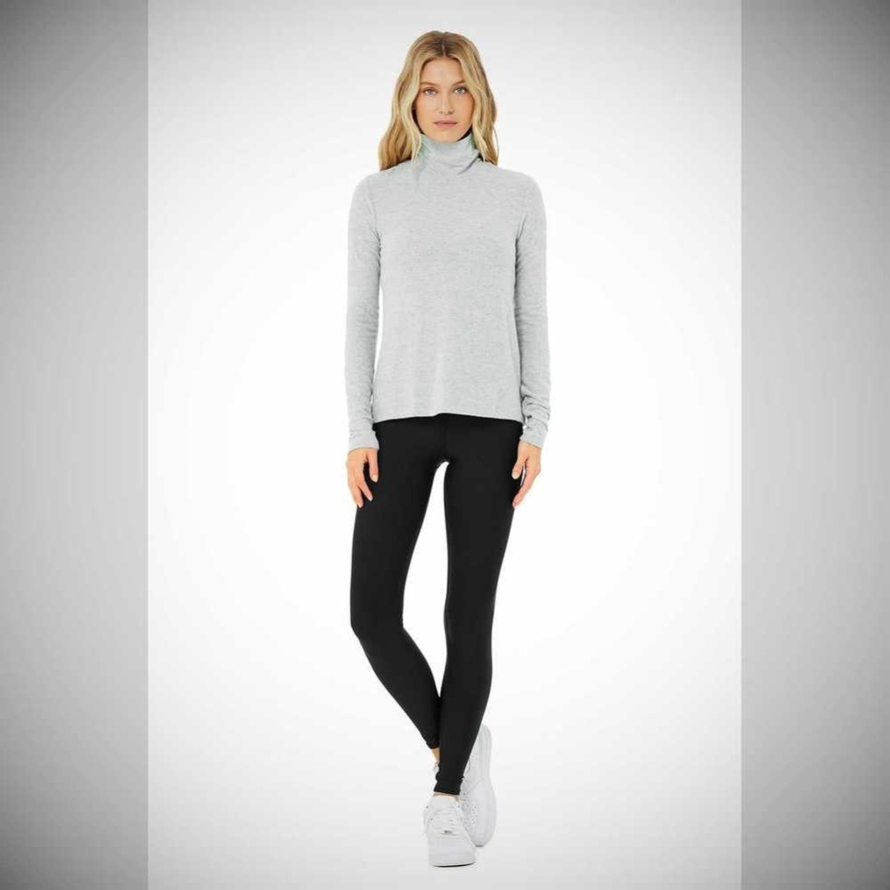 Long Sleeve Alo Yoga Embrace Mujer Grises | MX-12NVKO