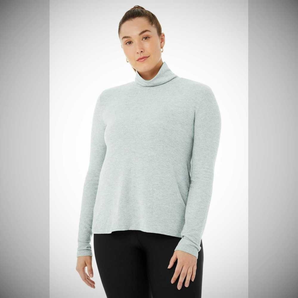 Long Sleeve Alo Yoga Embrace Mujer Grises | MX-12NVKO