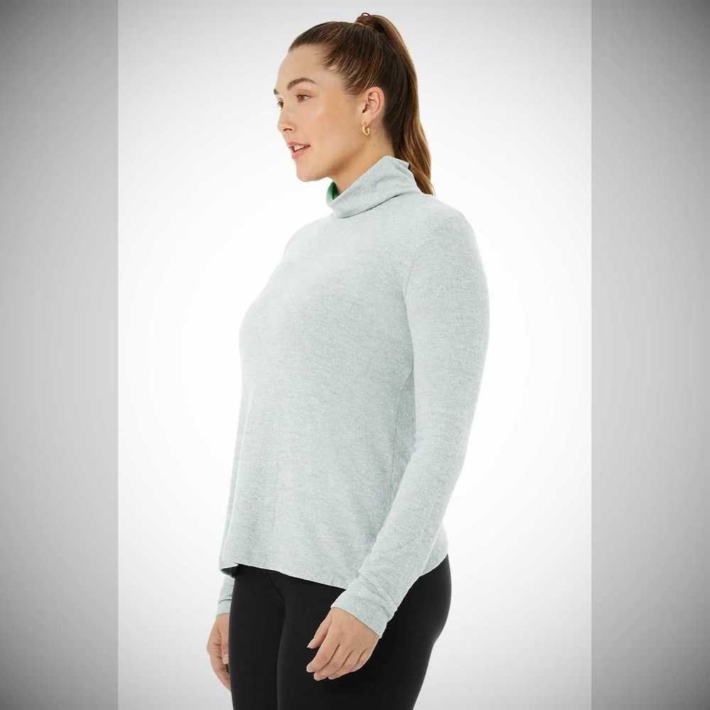 Long Sleeve Alo Yoga Embrace Mujer Grises | MX-12NVKO