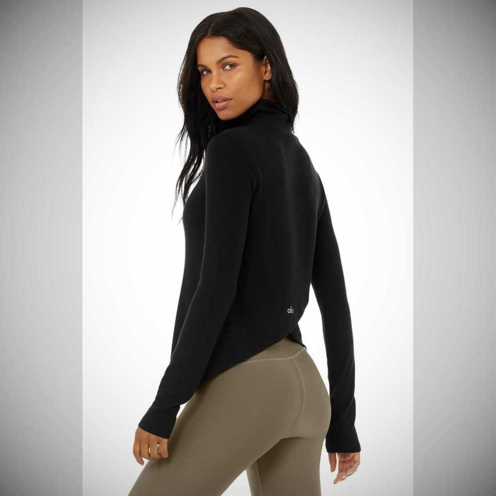 Long Sleeve Alo Yoga Embrace Mujer Negros | MX-13YAXC