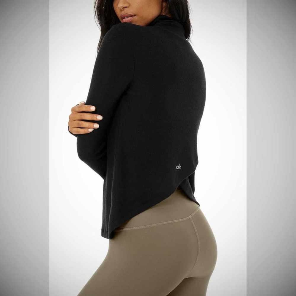 Long Sleeve Alo Yoga Embrace Mujer Negros | MX-13YAXC