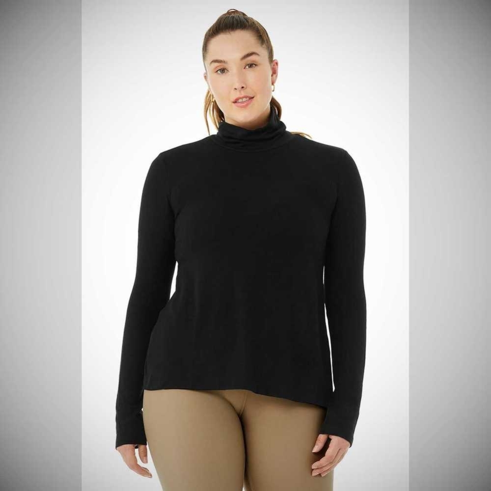 Long Sleeve Alo Yoga Embrace Mujer Negros | MX-13YAXC