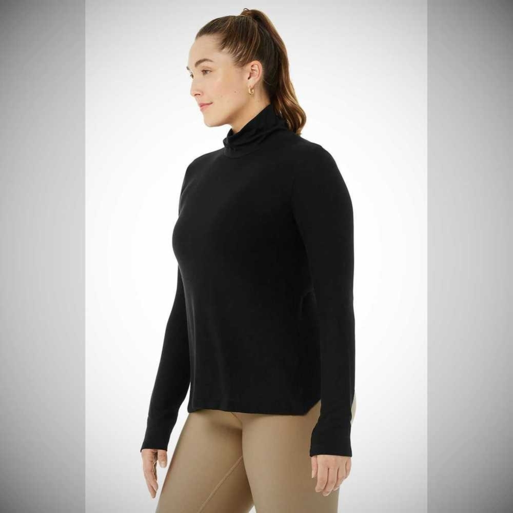 Long Sleeve Alo Yoga Embrace Mujer Negros | MX-13YAXC