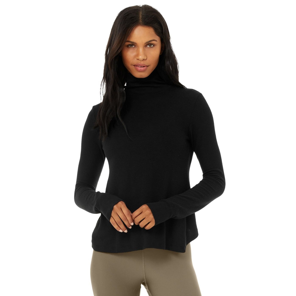 Long Sleeve Alo Yoga Embrace Mujer Negros | MX-13YAXC