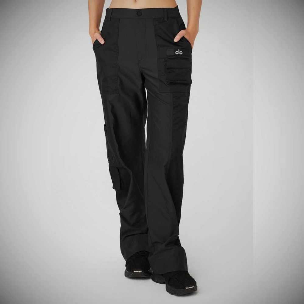 Pantalones Alo Yoga Blaze Trouser Mujer Negros | MX-18QYLW