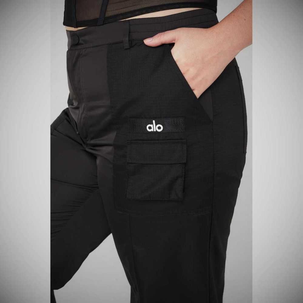 Pantalones Alo Yoga Blaze Trouser Mujer Negros | MX-18QYLW