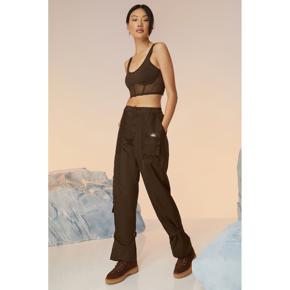 Pantalones Alo Yoga Blaze Trouser Mujer Cafes | MX-68ZDUN