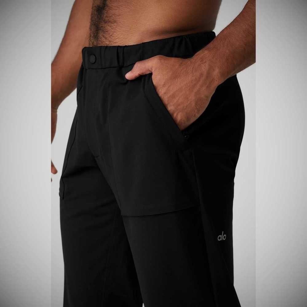 Pantalones Alo Yoga Block Hombre Negros | MX-93NPTI