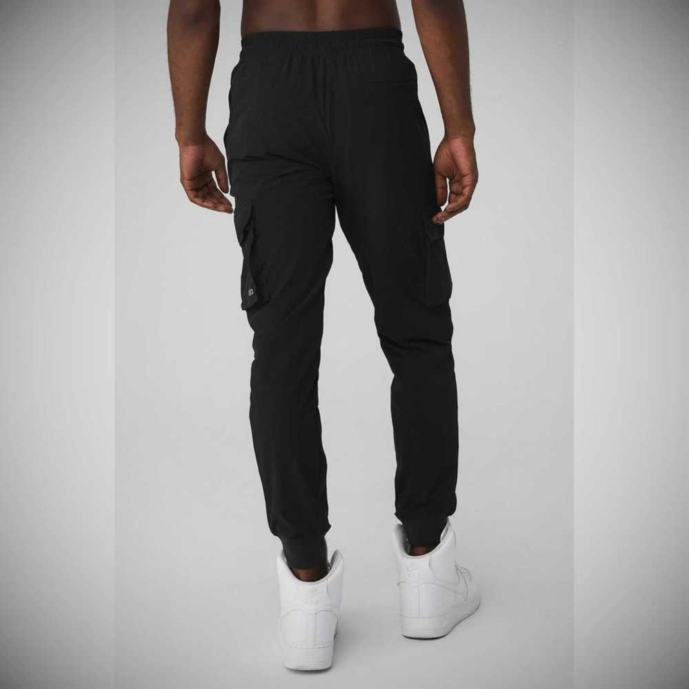 Pantalones Alo Yoga Cargo Division Field Hombre Negros | MX-01LOAI