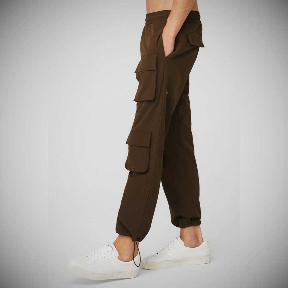 Pantalones Alo Yoga Cargo Venture Hombre Cafes | MX-26GJZI