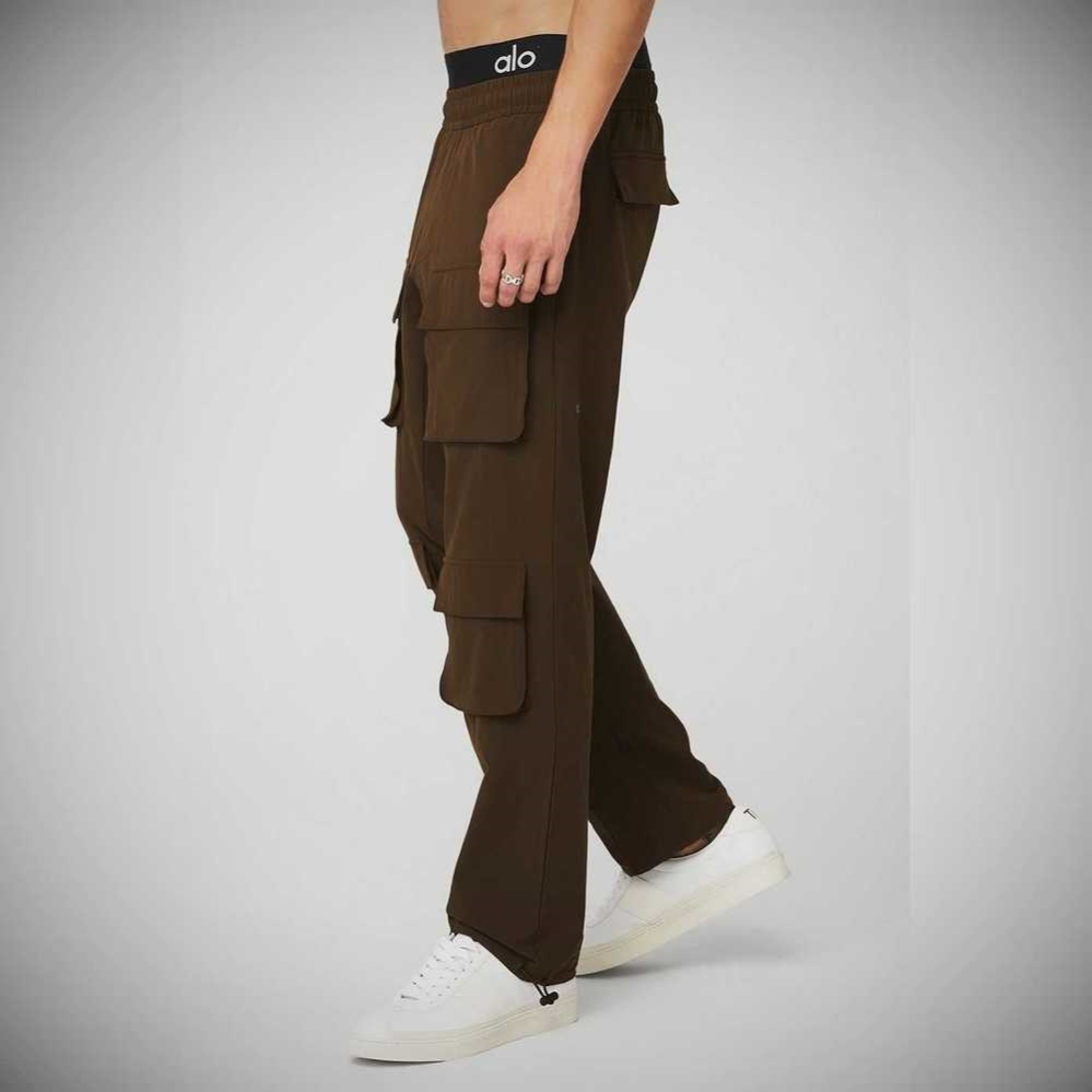 Pantalones Alo Yoga Cargo Venture Hombre Cafes | MX-26GJZI