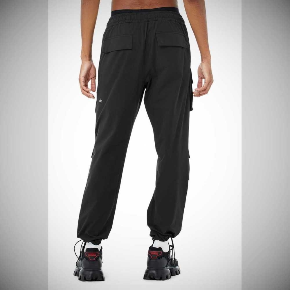 Pantalones Alo Yoga Cargo Venture Hombre Negros | MX-98CVXS