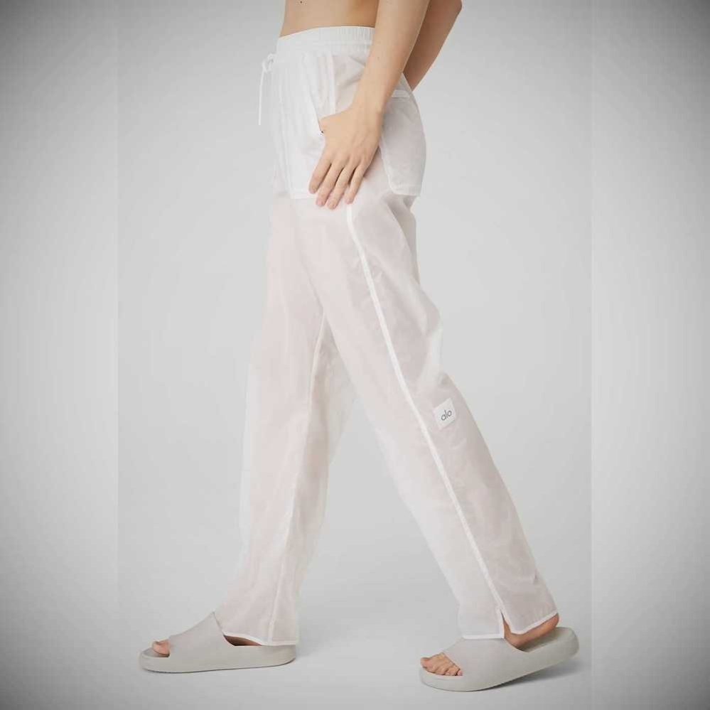 Pantalones Alo Yoga Cloud Nine Mujer Blancos | MX-45PLMV