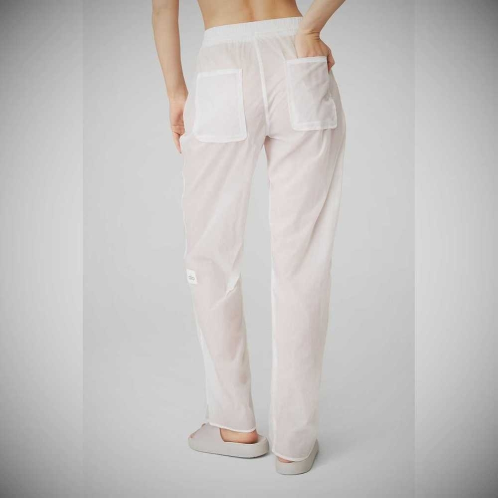 Pantalones Alo Yoga Cloud Nine Mujer Blancos | MX-45PLMV