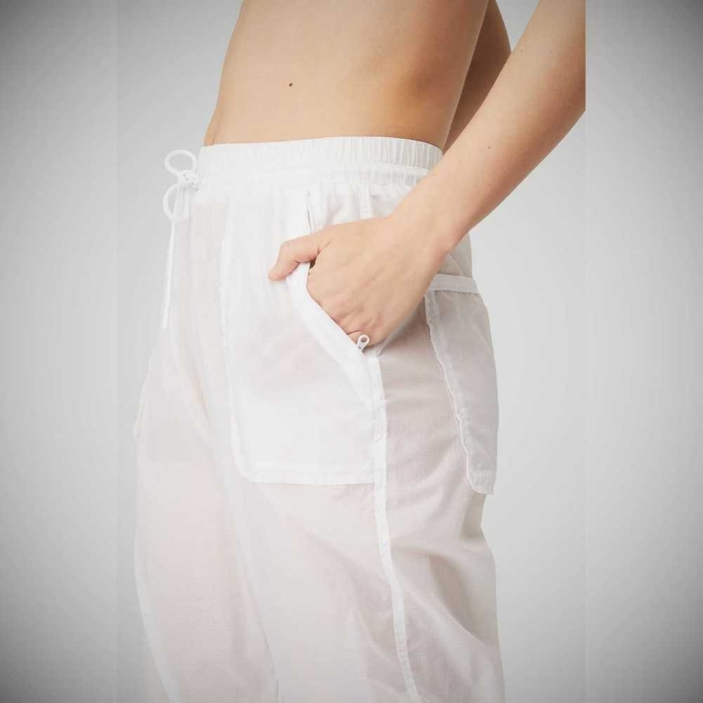 Pantalones Alo Yoga Cloud Nine Mujer Blancos | MX-45PLMV